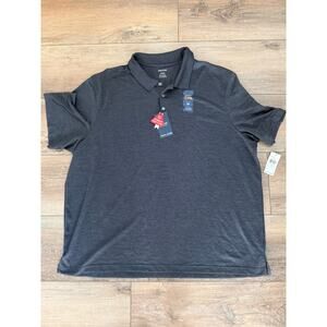 Haggar Polo Easy Care 3XL Performance Golf Shirt Black NWT